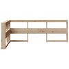 vidaXL Bookcase Headboard L-Shaped 75 cm Solid Wood Pine