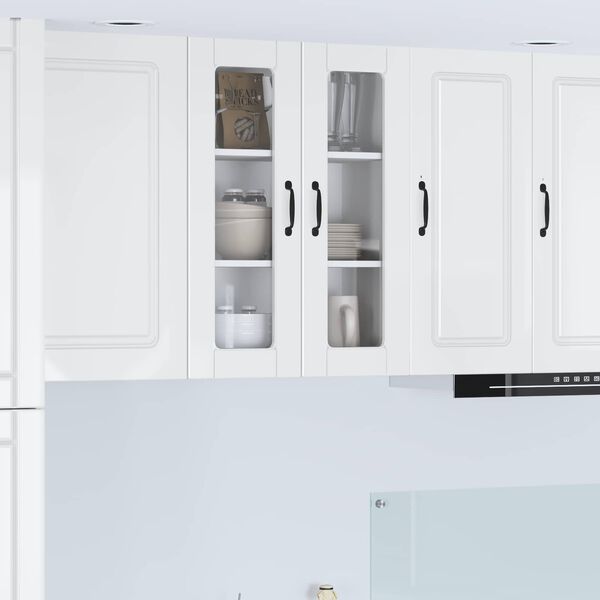 vidaXL Kitchen Cabinet with Shelf High Gloss White 60 x 31 x 80 cm