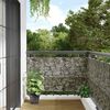 vidaXL Balcony Privacy Screen Stone Look 500x90 cm PVC