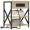 vidaXL Bedside Cabinet Sonoma Oak 41 x 31 x 51 cm Engineered Wood