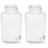 vidaXL Beverage Dispensers 2 pcs 4000 ml Glass