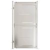 vidaXL Garden Gate 100x175 cm Stainless Steel