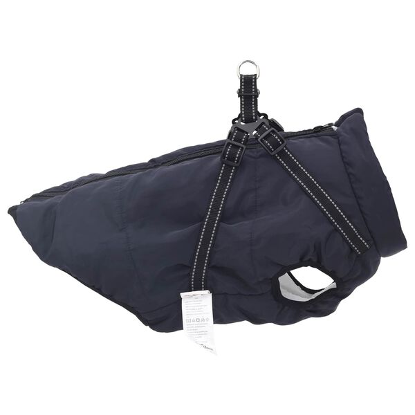 vidaXL Dog Coat Navy Blue L48