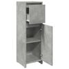 vidaXL Bathroom Cabinet Concrete Grey 30x30x95 cm Engineered Wood
