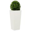 vidaXL Garden Planter White 35x35x75 cm Steel