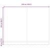 vidaXL Retractable Awning Manual Red and White 350 x 250 cm