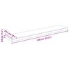 vidaXL Floating Wall Shelves 4 pcs High Gloss White 120x23.5x3.8 cm MDF