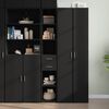 vidaXL Highboard Black 30x42.5x185 cm Engineered Wood