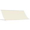 vidaXL Retractable Awning Cream 400x150 cm Fabric and Steel