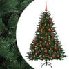 vidaXL Artificial Christmas Tree with Bauble 120 cm 150 LEDs