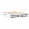 vidaXL Bed Frame without Mattress White 180x200 cm Super King Engineered Wood