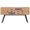 vidaXL Side Cabinet 110x30x75 cm Solid Teak