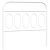 vidaXL Metal Replace Headboard White 107 cm
