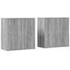 vidaXL Sideboards 2 pcs Grey Sonoma 79x38x80 cm Engineered Wood