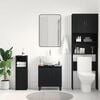 vidaXL Bathroom Sink Cabinet Black Oak 58 x 33 x 60 cm Engineered Wood