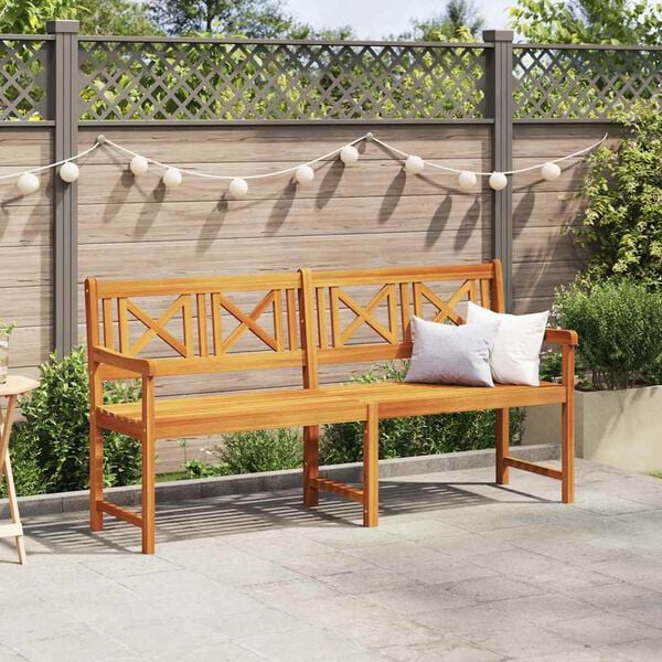 vidaXL Garden Bench Brown 180 x 56 x 90 cm Solid Acacia Wood