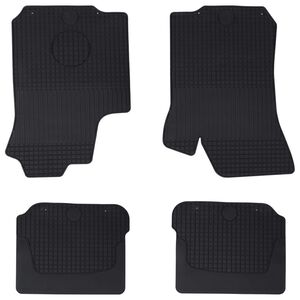 vidaXL Car Mat 4 pcs Black &Scaron;KODA OCTAVIA I 97-04 Rubber