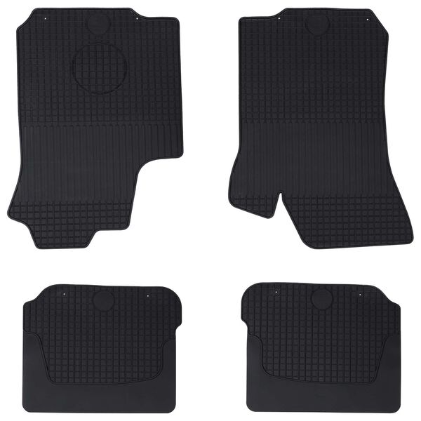 vidaXL Car Mat 4 pcs Black &Scaron;KODA OCTAVIA I 97-04 Rubber