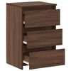 vidaXL Bed Cabinets 2 pcs Brown Oak 40x35x62.5 cm Engineered Wood