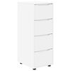 vidaXL Storage Cabinet 40 x 48 x 105 cm Engineered Wood White