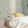 vidaXL Metal Replace Headboard White 120 cm