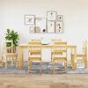 vidaXL 7 Piece Dining Set Panama Solid Wood Pine