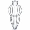 vidaXL Christmas Finial Light 320 LEDs Cold White Dia. 40 x 75 cm