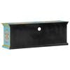 vidaXL TV Cabinet Blue 110x30x40 cm Solid Wood Mango
