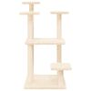 vidaXL Cat Scratching Posts with Platforms Cream 98.5 cm