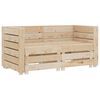 vidaXL Garden 2 Seater Pallet Sofa Wood
