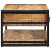 vidaXL Coffee Table 90x50x38 cm Solid Rough Wood Mango
