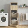 vidaXL Laundry Cabinet Sonoma 50 x 68 x 162 cm Engineered wood