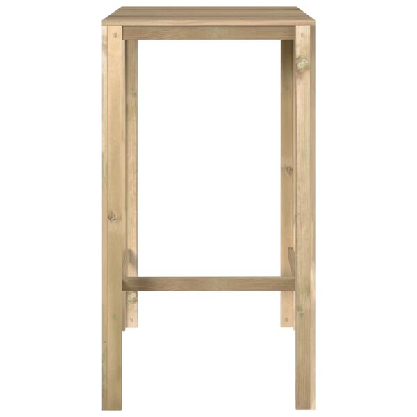 vidaXL Bar Table 60x60x110 cm Impregnated Pinewood
