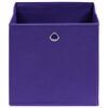 vidaXL Storage Boxes 4 pcs Non-woven Fabric 28x28x28 cm Purple