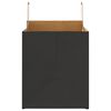 vidaXL Paper Bags 250 pcs with Handles Black 32x22x24 cm