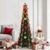 vidaXL Artificial Christmas Tree with 150 LEDs Green 180 cm PVC