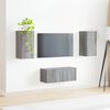 vidaXL TV Cabinet Set Wall-mounted 2 pcs Grey Sonoma Engineered Wood