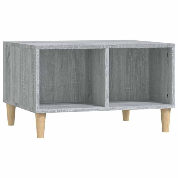 vidaXL Coffee Table Grey Sonoma 60x50x36.5 cm Engineered Wood
