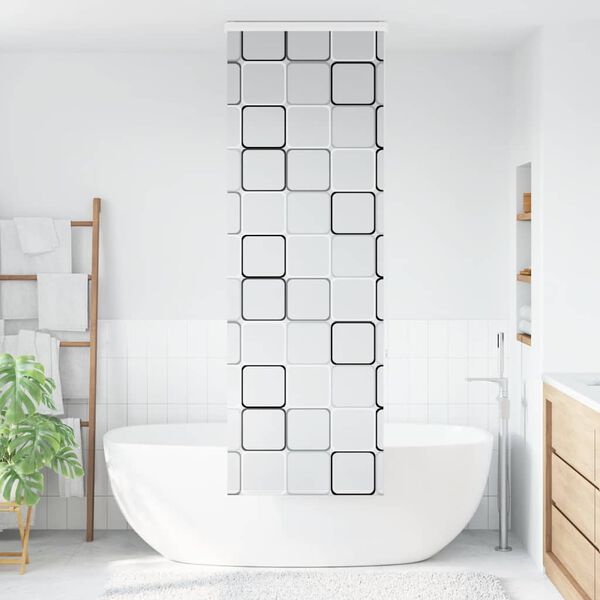 vidaXL Shower Roller Blind with Cassette 80x240 cm Fabric Width 76 cm