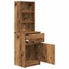 vidaXL Bedside Cabinet Old Wood 39x35x125 cm Engineered Wood