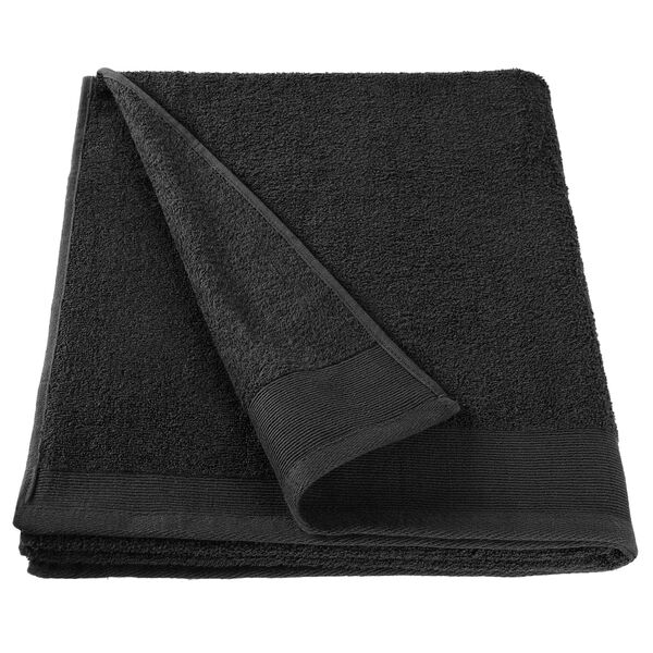 vidaXL Shower Towels 5 pcs Cotton 450 gsm 70x140 cm Black