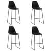 vidaXL 5 Piece Bar Set Plastic Black