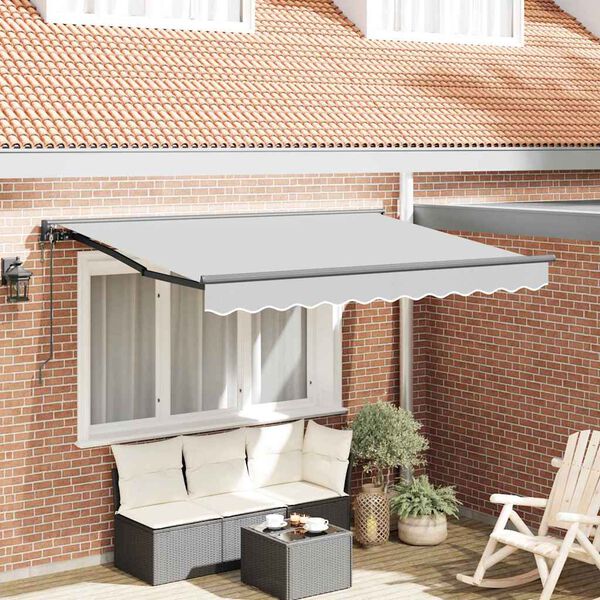 vidaXL Awning Frame Anthracite 2.5 x 2 m Metal