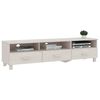 vidaXL TV Cabinet HAMAR White 158x40x40 cm Solid Wood Pine