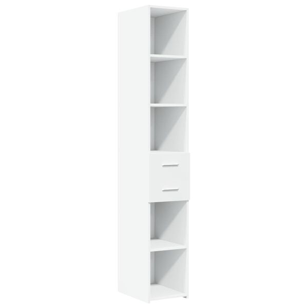 vidaXL Highboard White 30x42.5x185 cm Engineered Wood