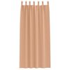 vidaXL Blackout Curtains with Rings 2 pcs Light Brown 225 x 140 cm