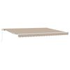 vidaXL Awning Retractable Beige 450 x 300 x 165 cm Polyester and Metal
