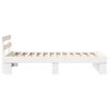 vidaXL Bed Frame with Headboard White 90 x 190 cm Solid Pine Wood