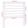 vidaXL Metal Replace Headboard Black 107 cm