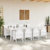 vidaXL Garden Dining Set 9 pcs Light Grey Polypropylene